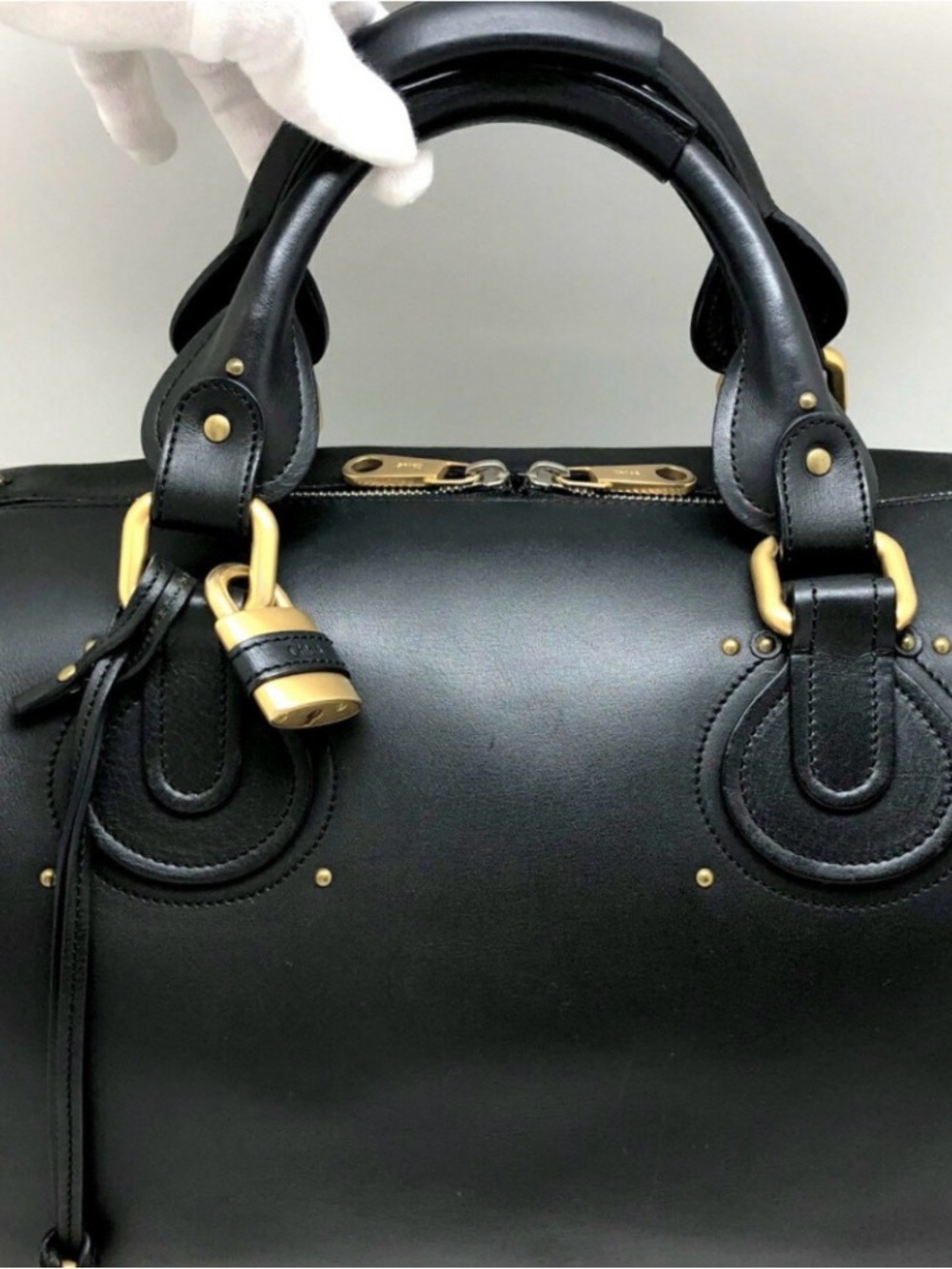 Chloe Black Leather Paddington